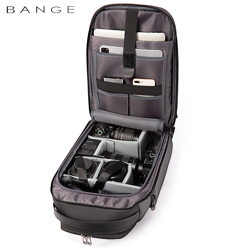 BANGE BG-7277 – Waterproof Camera Backpack for Photographers (Black)