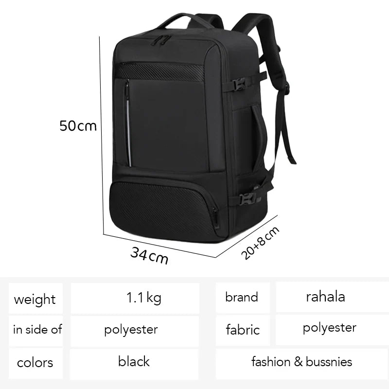 Meinaili 2405 Large Capacity Waterproof Computer Backpack Wet/Dry Separation Business Travel Charging Expansion Feature