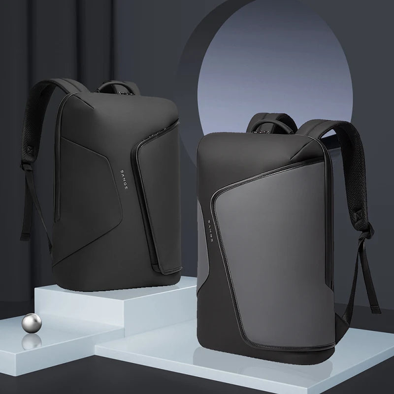 Bange 2913 Business Men Premium Quality Fashion 15.6 In Laptop Backpack Unisex Black
