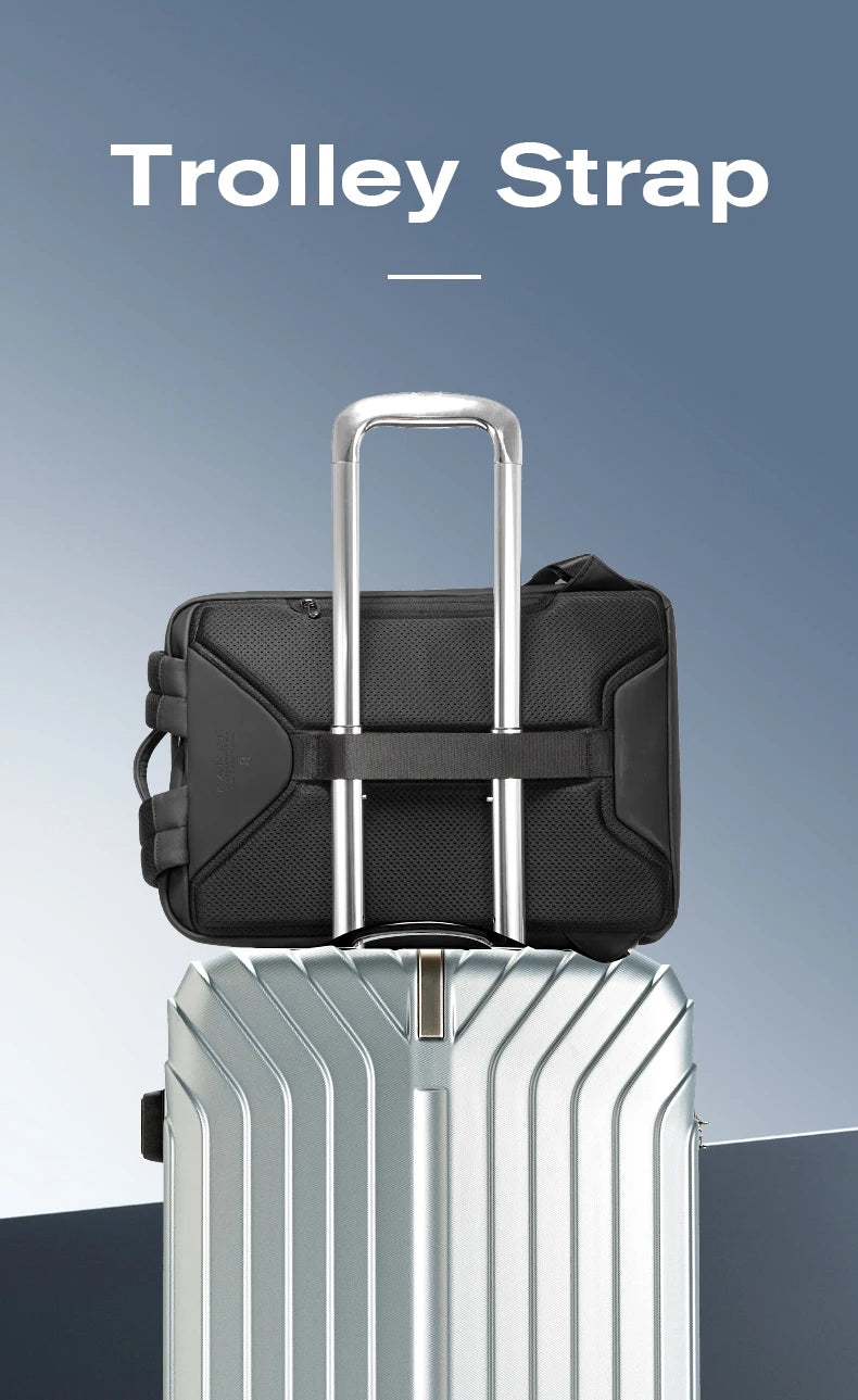 Bange 2913 Business Men Premium Quality Fashion 15.6 In Laptop Backpack Unisex Grey