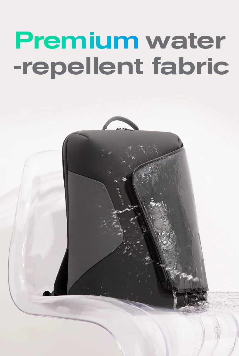 Bange 2913 Business Men Premium Quality Fashion 15.6 In Laptop Backpack Unisex Grey