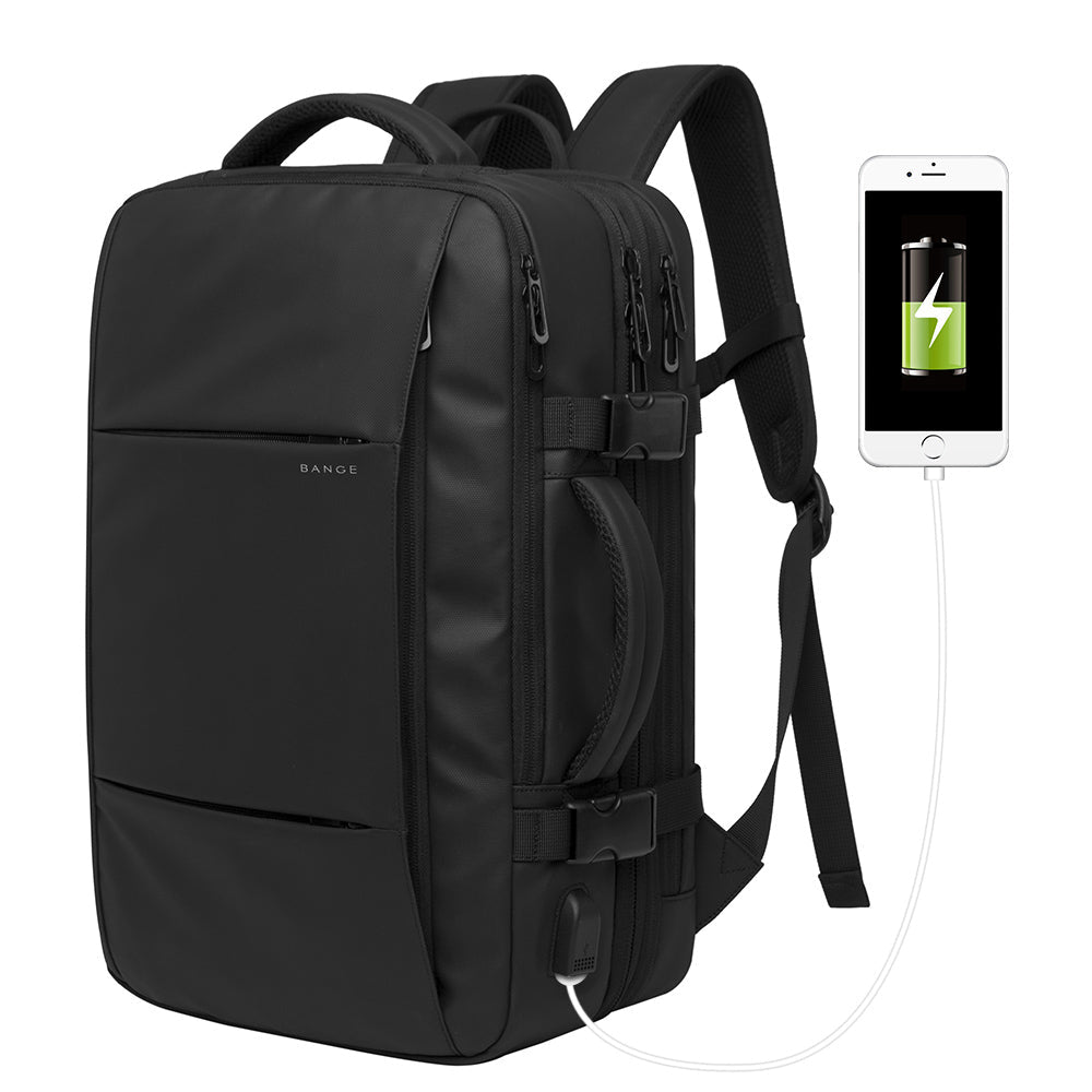 Bange 1908 Plus Expandable Polyester Men Travel Backpacks Anti Theft Laptop Waterproof