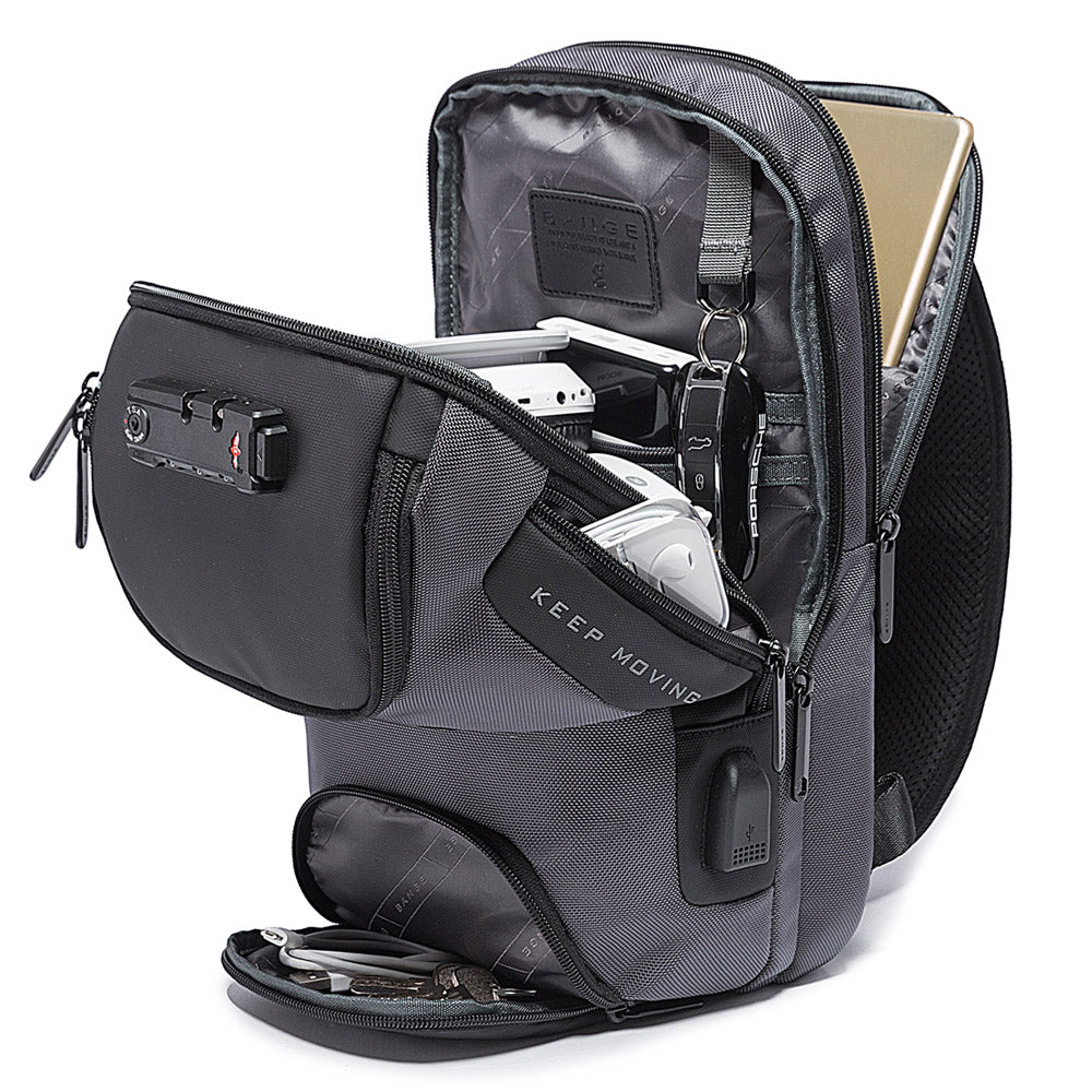Bange 7082 – Compact Crossbody Bag (Black)