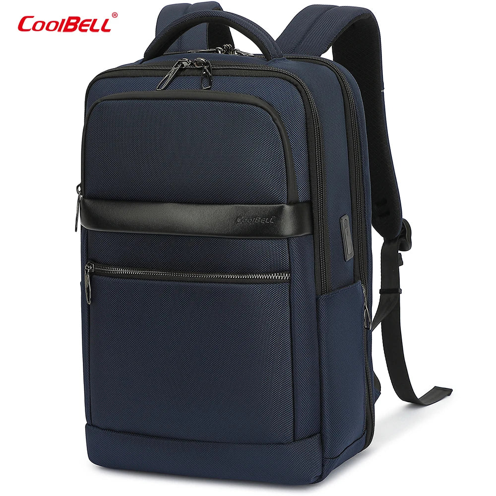 Men 20 L Waterproof Backpack For 15.6 inch Laptop With USB Charging Port/Shockprof Compartment ,180° Opening& Closing  CB-8281 Blue