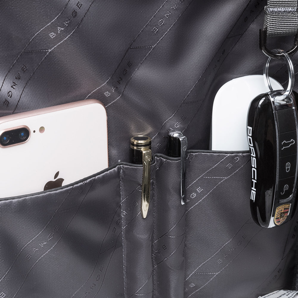 Bange Water Resistant 30 L Polyester Anti Theft Foldable 15.6 Inch Travel Laptop Backpack Black