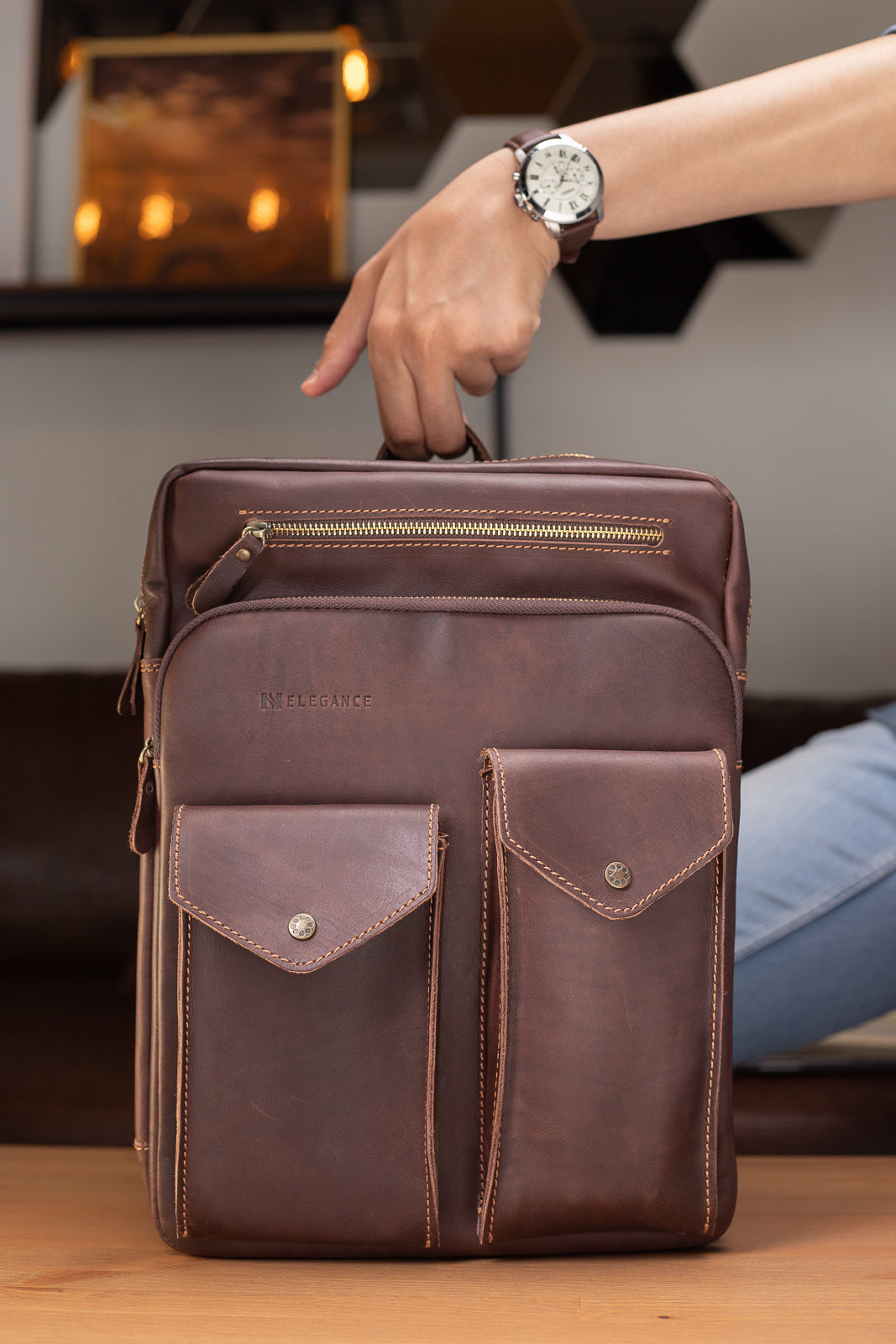 N-Elegance NEL-B01 – Handbag (Brown)