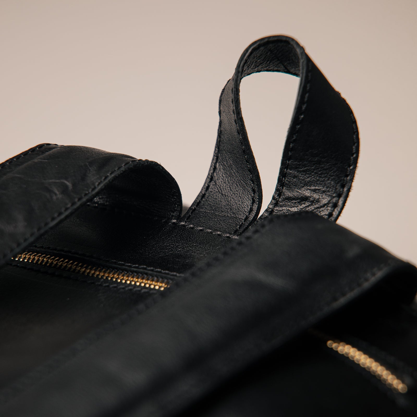 N-Elegance Backpack Genuine Leather 100% For Men 15 Inch Laptop Daypack Leather Bag Black