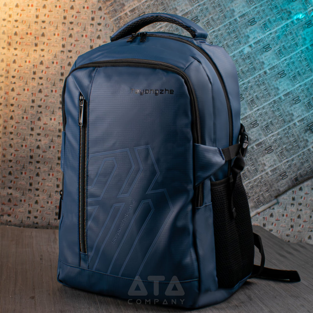Step On The Brave 15 Inch Business Laptop Backpack Waterproof Ad-03 Blue