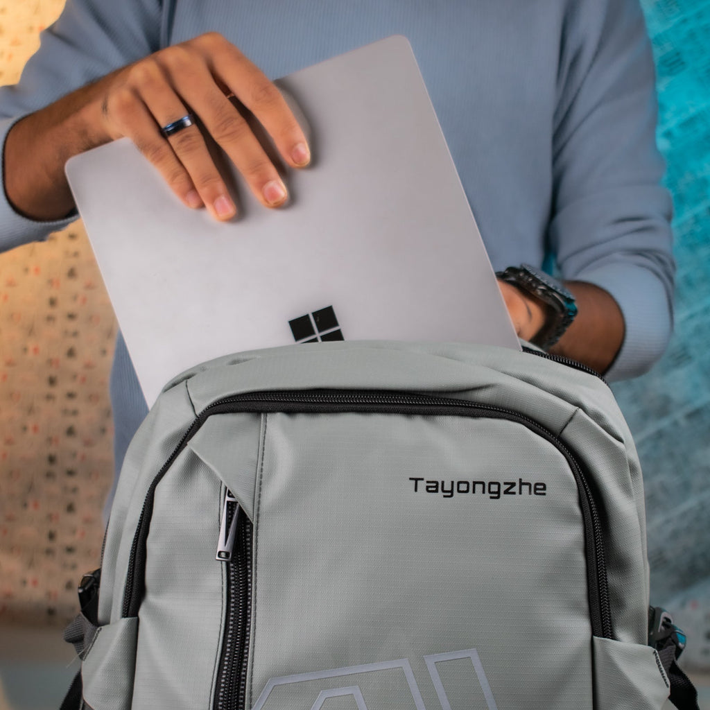 Step On The Brave 15 Inch Business Laptop Backpack Waterproof Ad-03 Blue