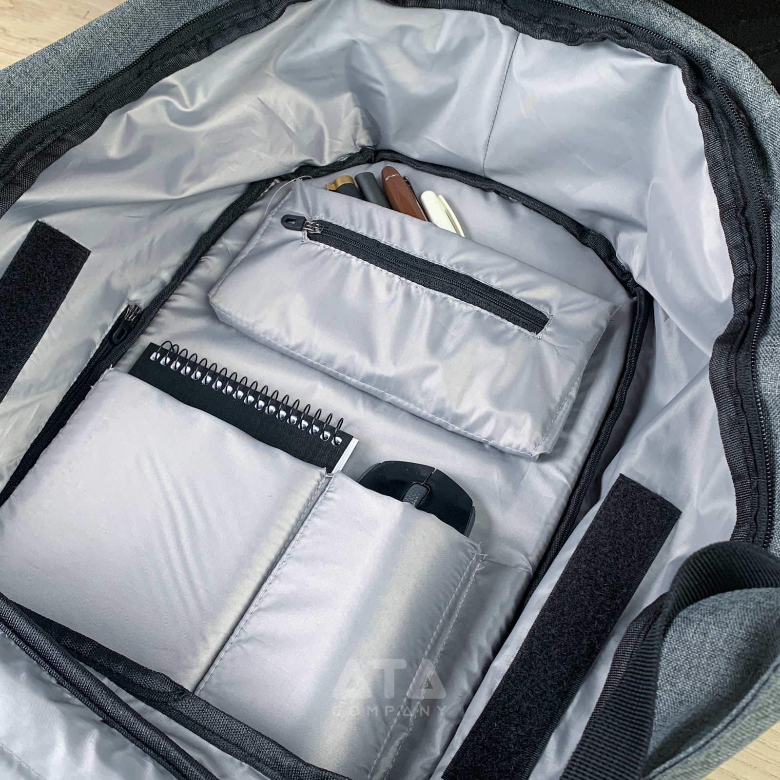 15.6-Inch 017 – Laptop Backpack (Grey)