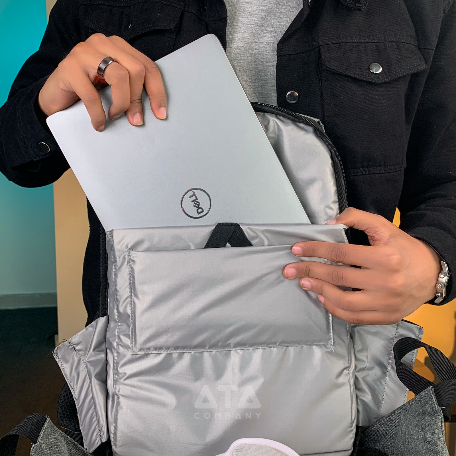 15.6-Inch 017 – Laptop Backpack (Grey)