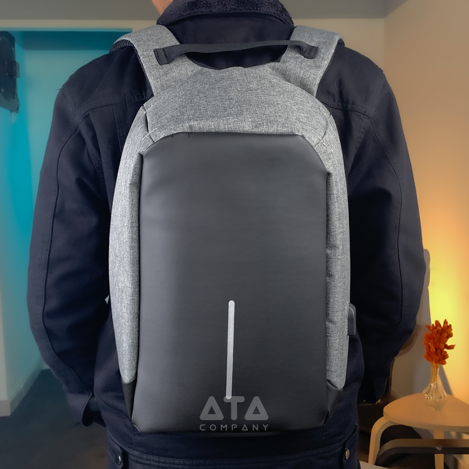 15.6-Inch 017 – Laptop Backpack (Grey)