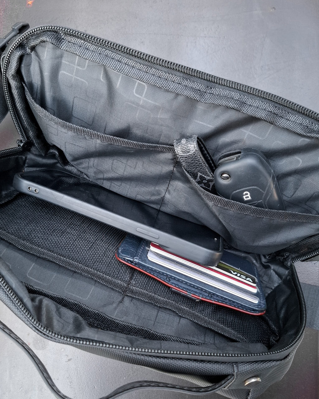 Crossbody Sling Chest Daypack Original High Quality Bag T5-01 Black