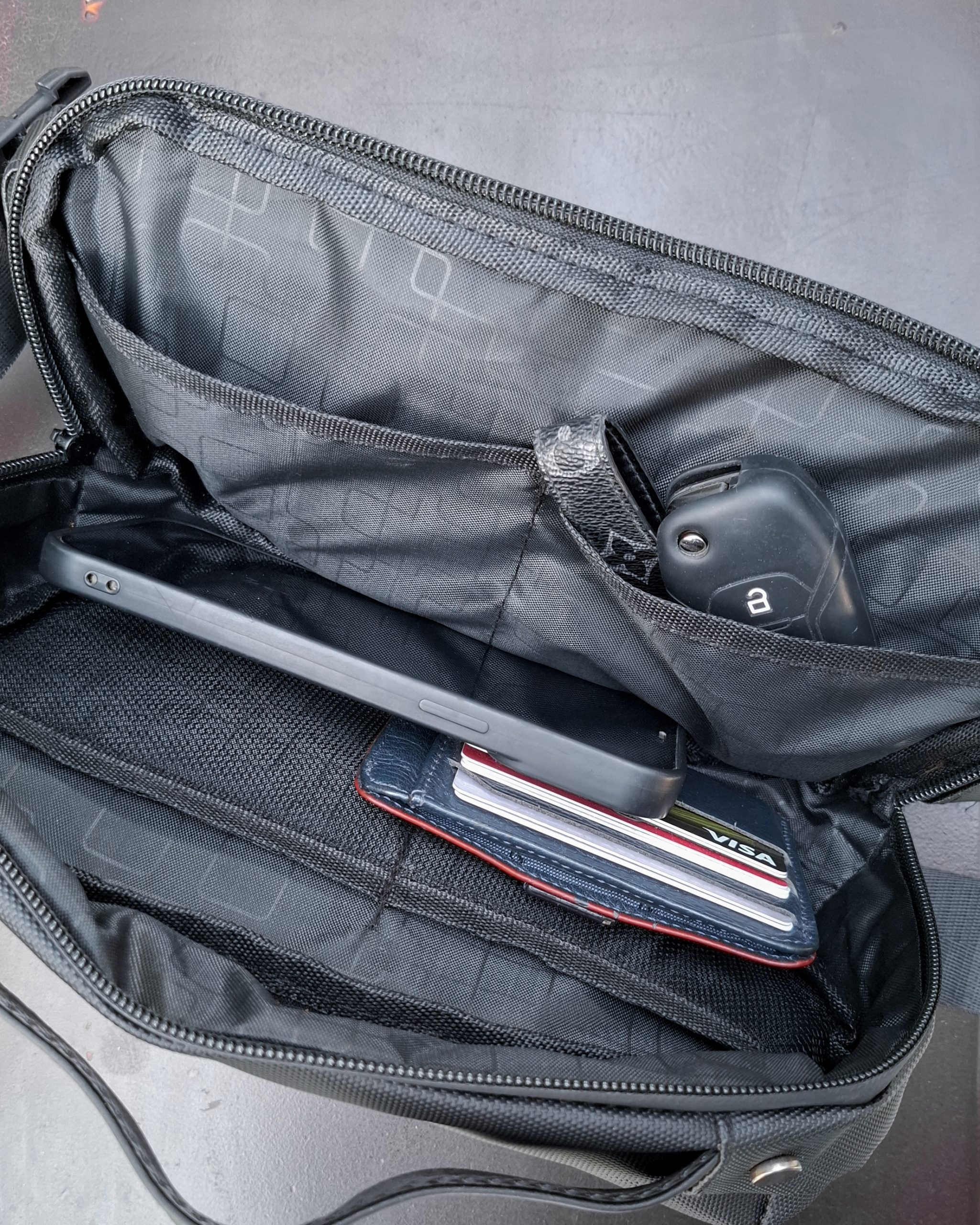 Crossbody Sling Chest Daypack Original High Quality Bag T5-01 Black