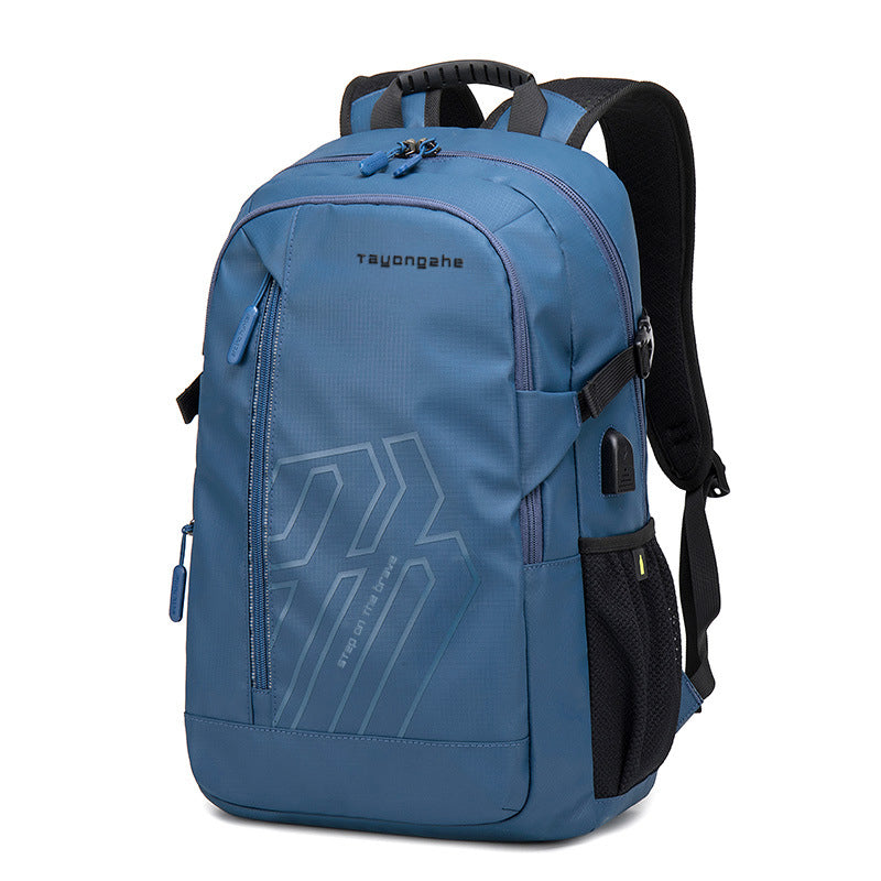 Step On The Brave 15 Inch Business Laptop Backpack Waterproof Ad-03 Blue