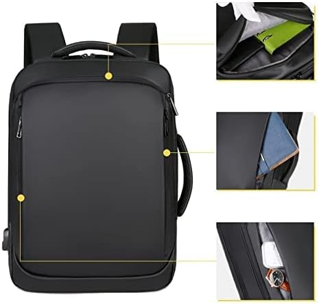 Backpack Business Travel Laptop 15.6 Inch With Usb Black
