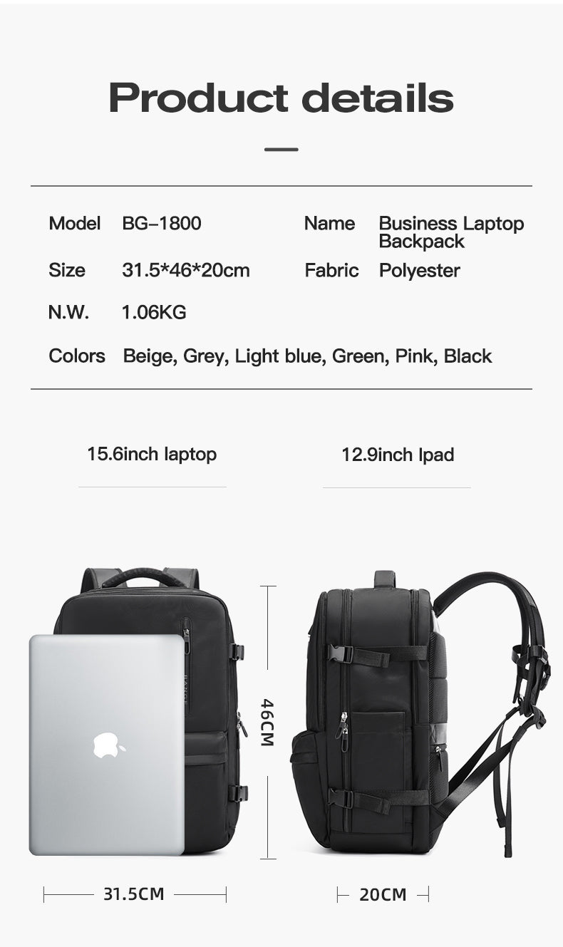 Bange 1800 – Laptop Backpack (Black)