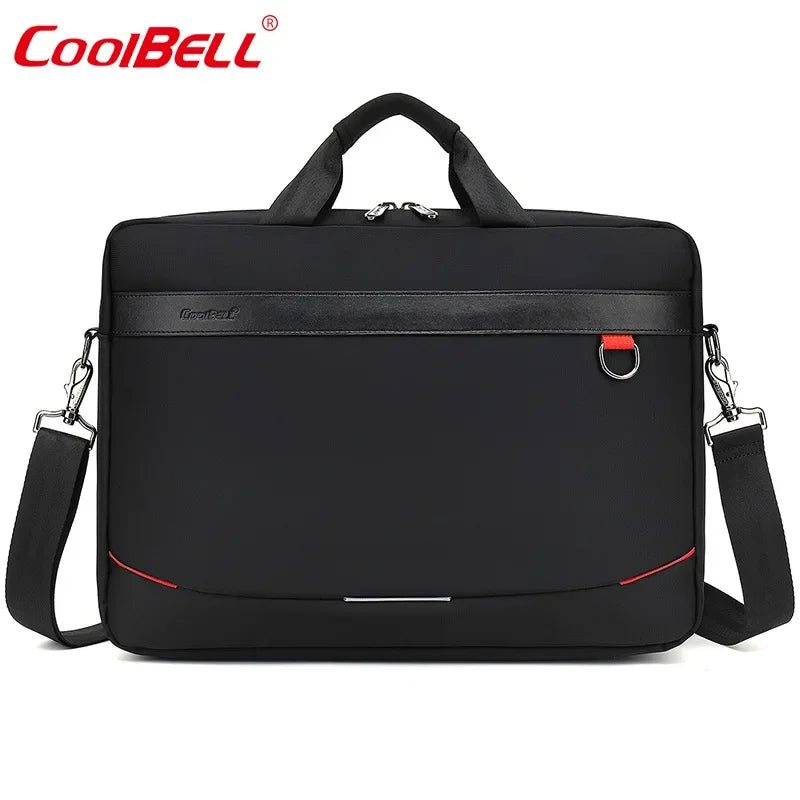 CoolBELL 2025 New Men Briefcases For 15.6 inch Laptop Computer Business Waterproof Shockproof Handbag Shoulder Crossbody Bag CB-2120 Grey