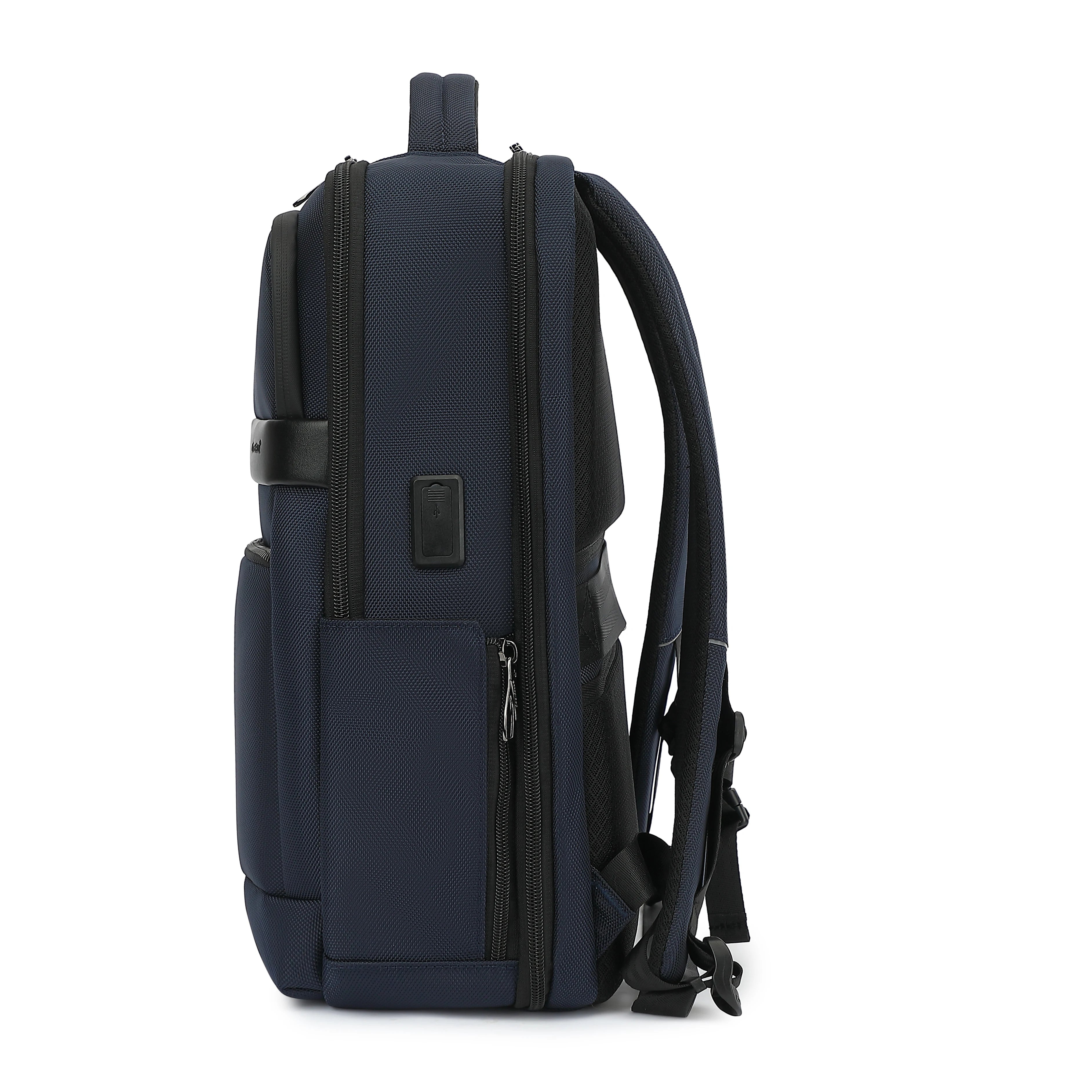 Men 20 L Waterproof Backpack For 15.6 inch Laptop With USB Charging Port/Shockprof Compartment ,180° Opening& Closing CB-8281 Black