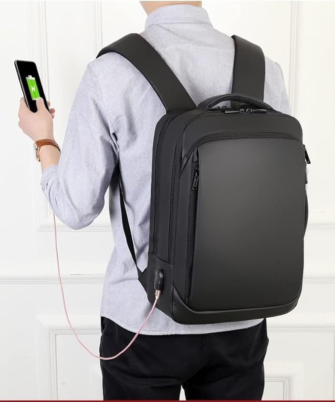 Backpack Business Travel Laptop 15.6 Inch With Usb Black