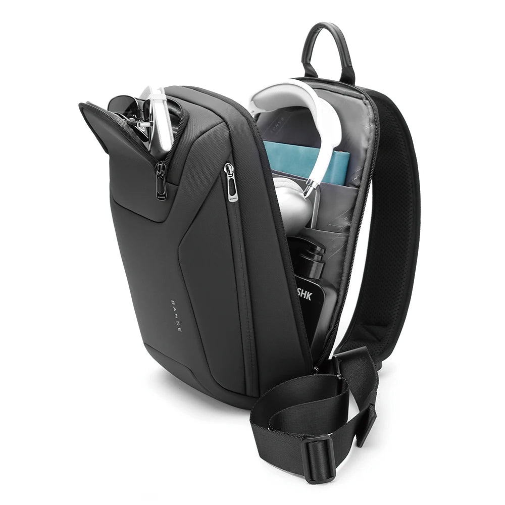 Bange 8031 – Multifunctional Waterproof Anti-theft Men's Sling Shoulder Bag (Blue)