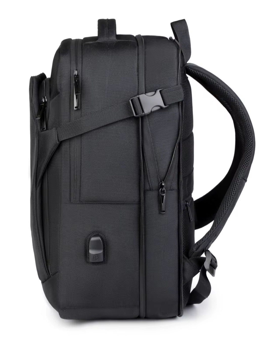 Meinaili 2504 Large Capacity Waterproof Computer Backpack Wet/Dry Separation Business Travel Charging Expansion Feature