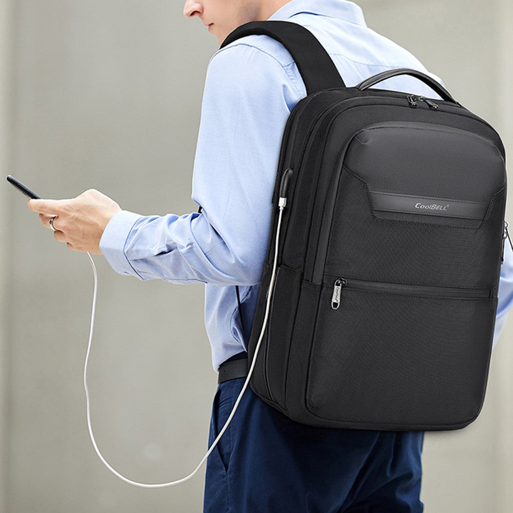 COOLBELL Men Laptop Backpack Dry Wet Separation College Student Bag Large Capacity Travel Backpack CB-8307