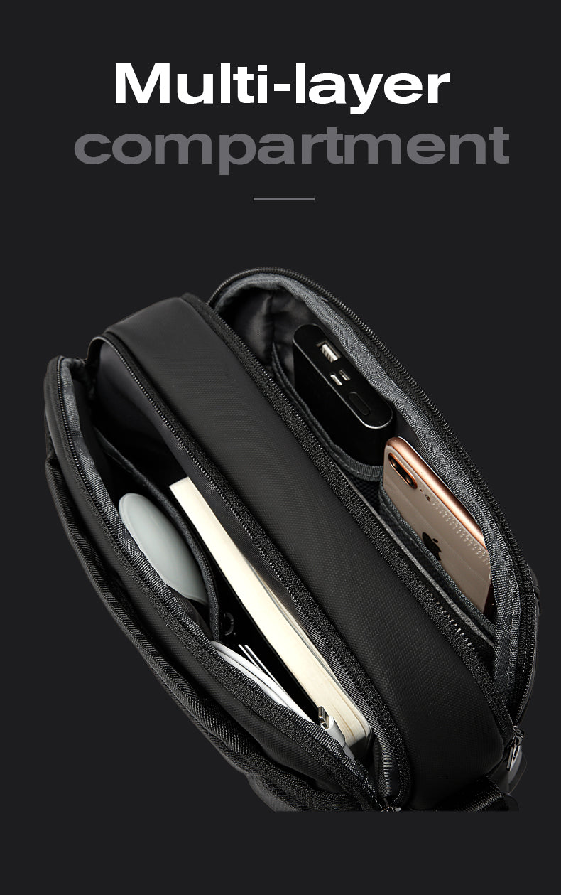 Bange Multifunctional Waterproof Sling Chest Bag Bg 7717 Black