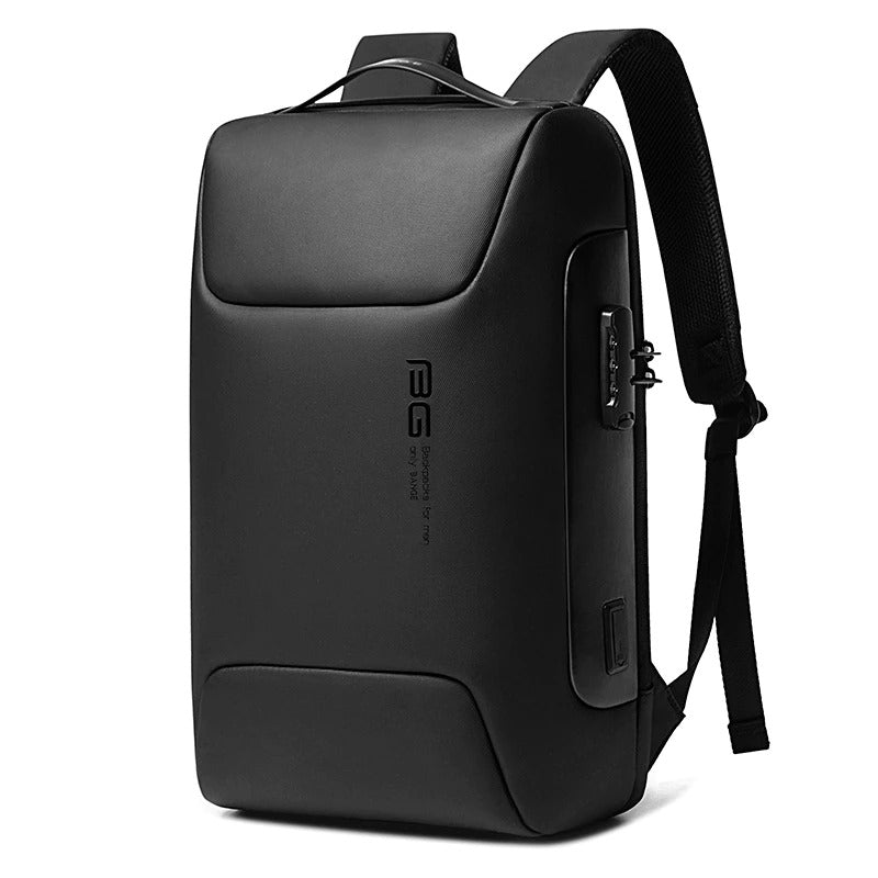 Bange 7216 Waterproof Unisex Travel Laptop Backpack With Usb Charging Black 15.6 Inch Black