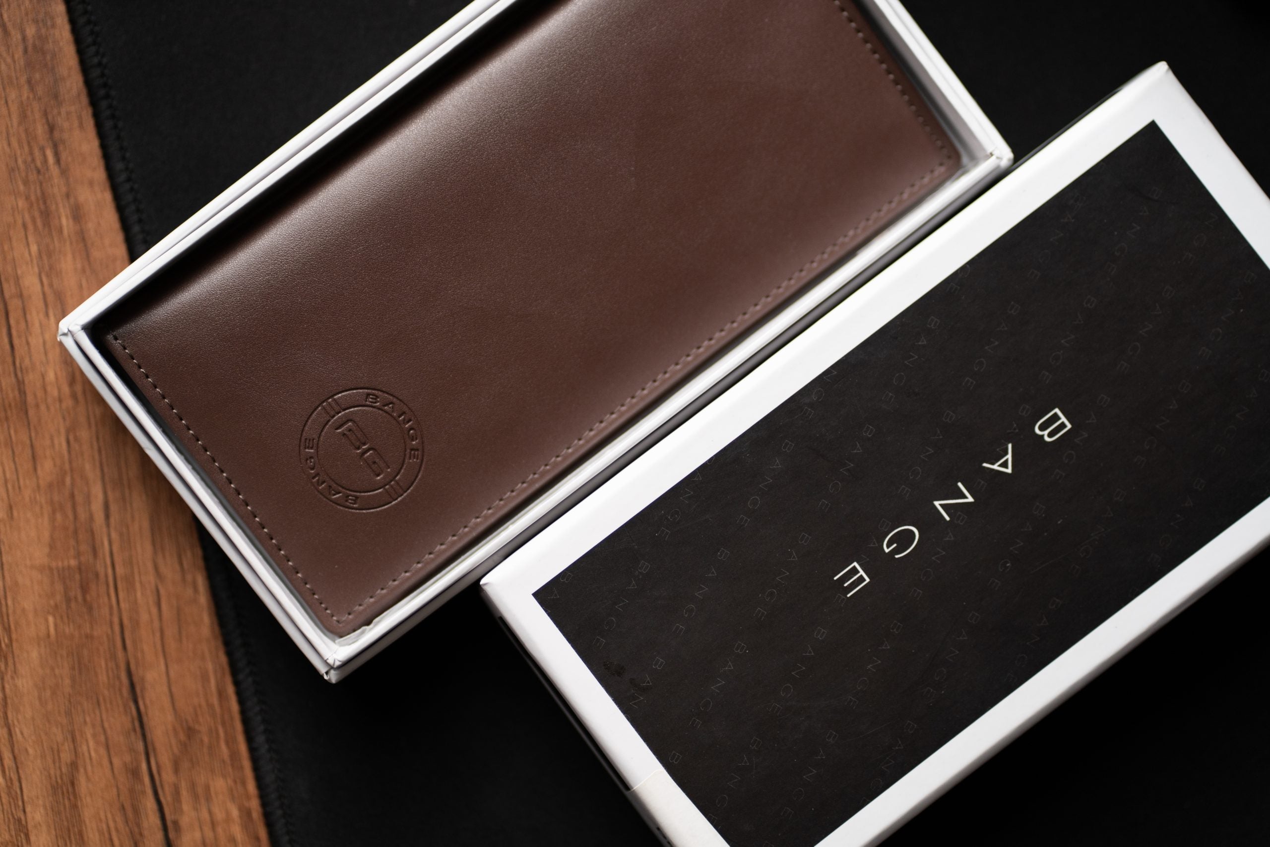 Bange Original Long Men Wallet With 12 Card Slot Brown