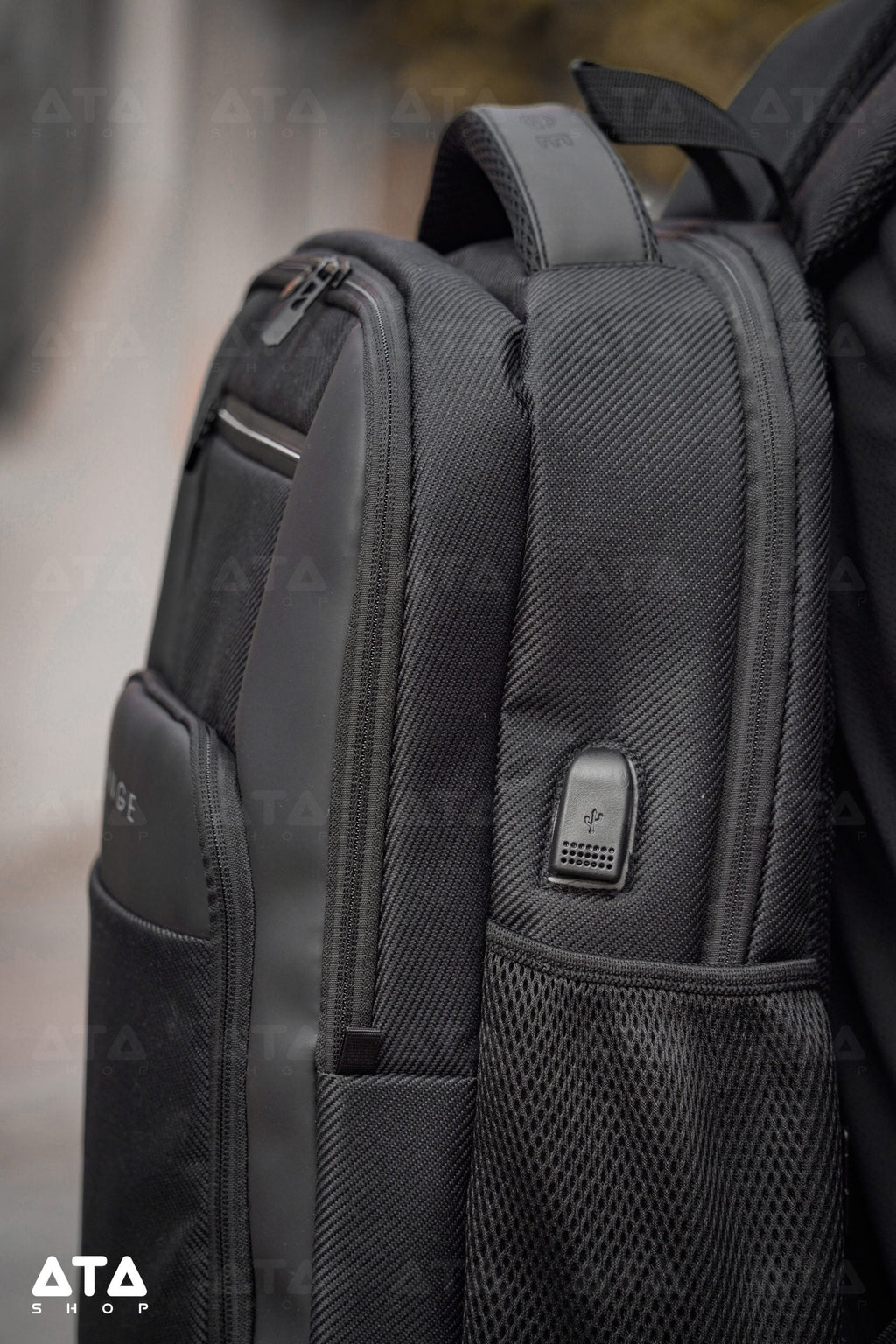 Bange 15.6 Inch Laptop Backpack Large Capacity School Bag Usb Charging Port Water Resistant - White