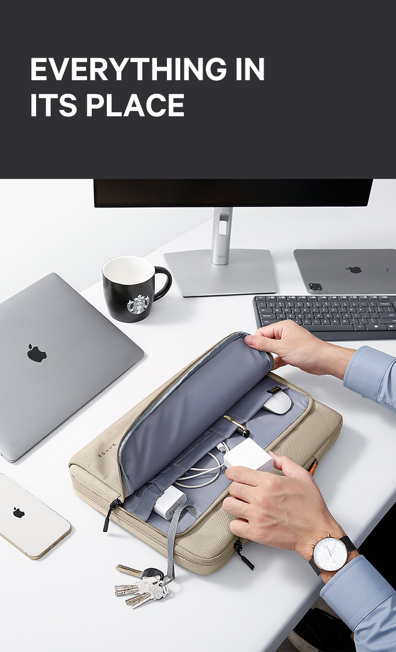 Bange 6801D New Protective Water Resistant 15Inch Laptop Sleeve With Handle Black