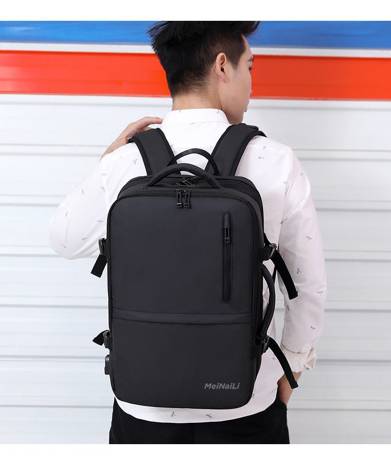 Meinaili AT-14 35L Large Backpack Flight Waterproof Business Luggage Large Backpack Fits 17.3 Inch Laptop