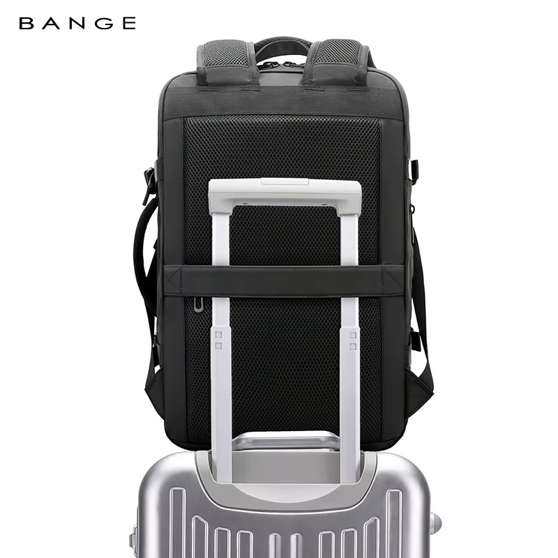 Bange New Design Multifunction Business Expandable Travel Men Waterproof Laptop Backpack 3088 Black
