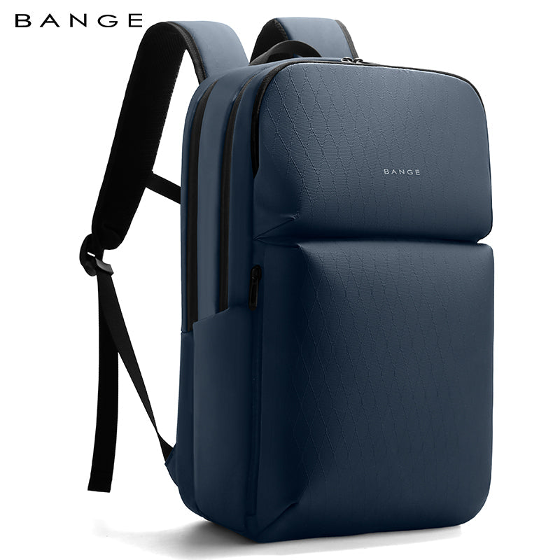 BANGE New  Large Capacity Daily 15.6inch Light Waterproof Business Laptop Men Backpack 3065 Blue