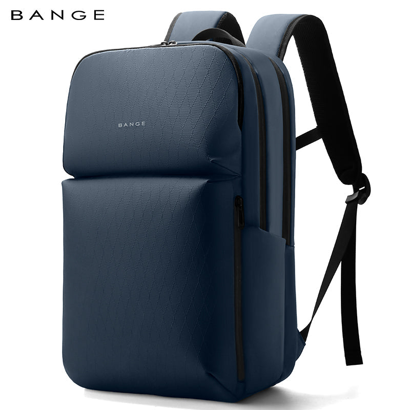 BANGE New  Large Capacity Daily 15.6inch Light Waterproof Business Laptop Men Backpack 3065 Blue