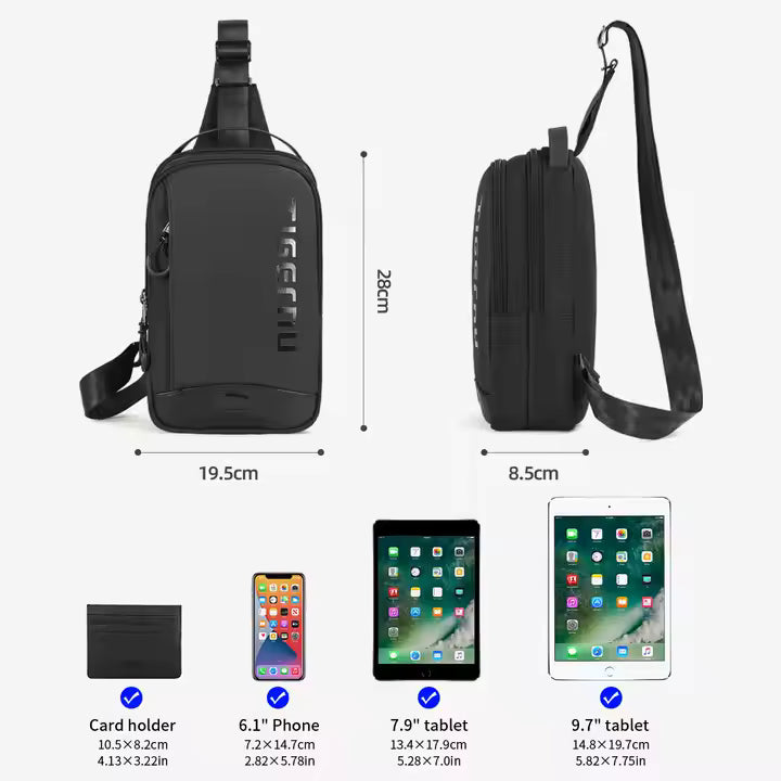 Tigernu T-S8189 – Sling Crossbody Bag (Black)