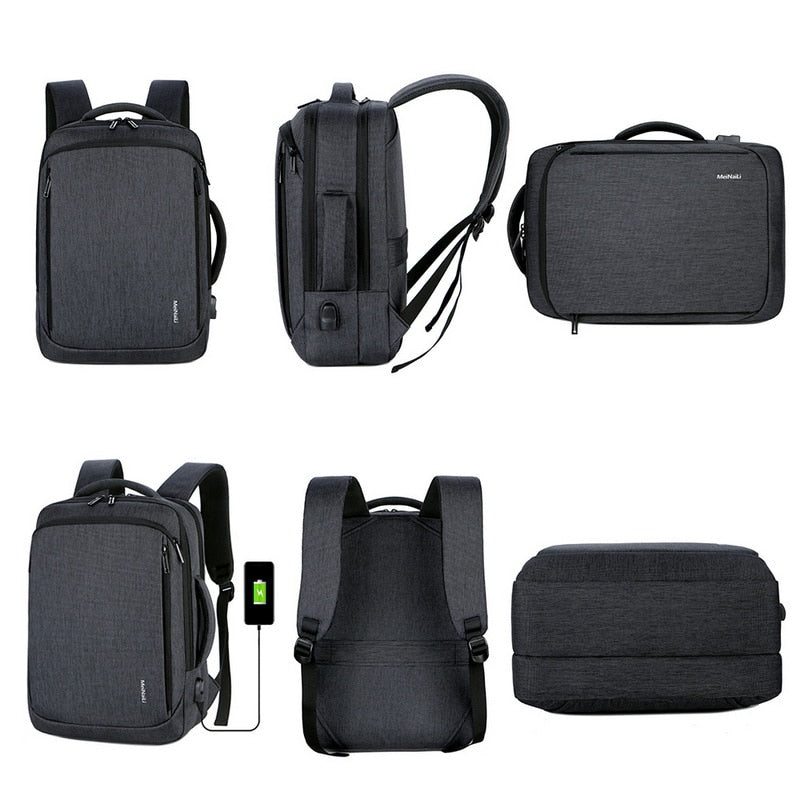 Meinaili 023 – 15.6" Laptop Backpack (Black)