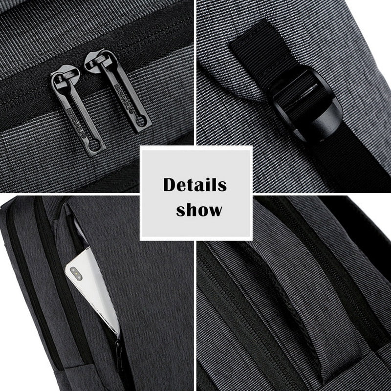 Meinaili 023 – 15.6" Laptop Backpack (Black)