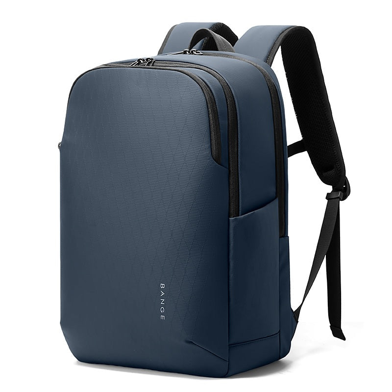BANGE New Large Capacity Daily 15.6inch Light Waterproof Business Laptop Men Backpack 3068 Blue