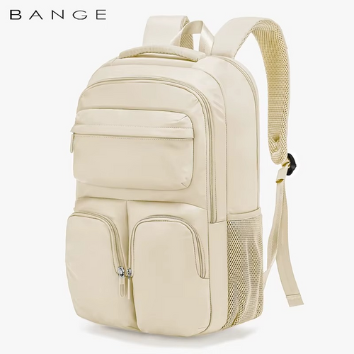 BANGE 1807 – Unisex Travel Laptop Waterproof Backpack (Beige)