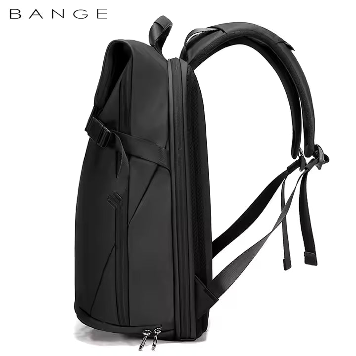 Bange Waterproof Polyester Unisex Anti Theft Backpacks Laptop Model 7700 Black