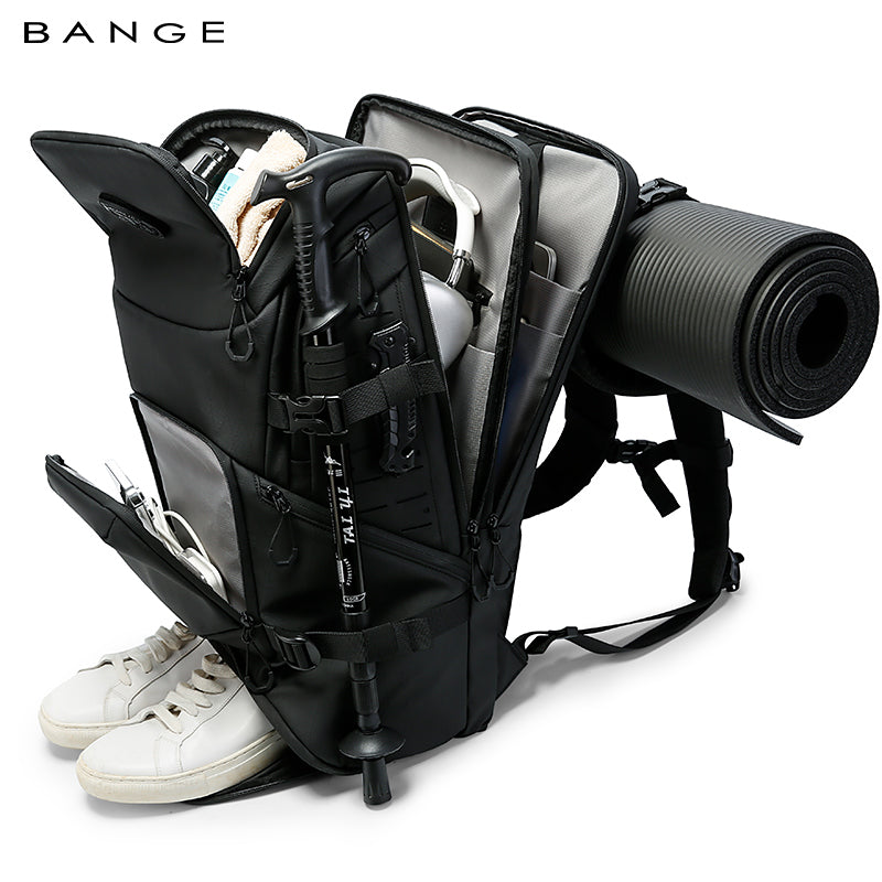 BANGE New Premium Multifunction Trendy 15.6inch Hiking Waterproof Men Laptop Backpack fw229