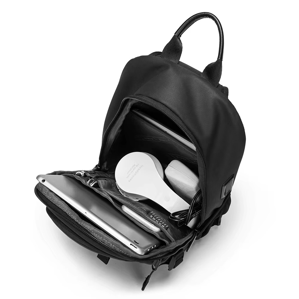 Bange 77120 – High Quality Multifunctional Men's Shoulder Waterproof Sling Bag (Black)
