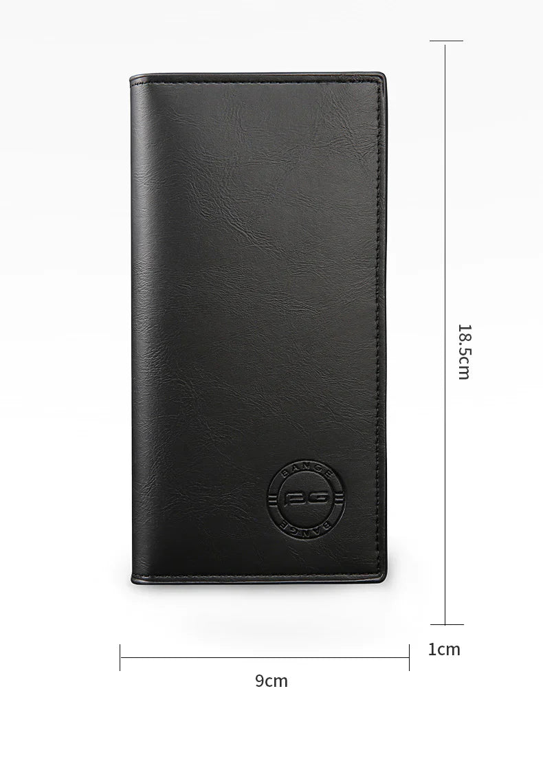 Bange Original Long Men Wallet With 12 Card Slot Brown