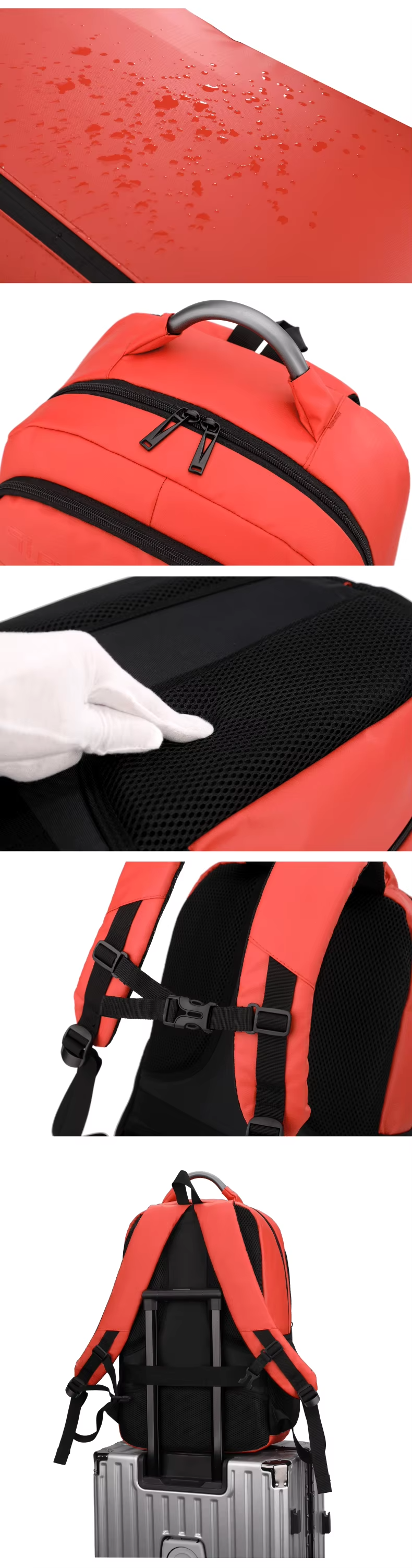 Step On The Brave 17 Inch Business Laptop Backpack Waterproof Lt-1 Black