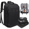 Bange 1916 Polyester Backpack Waterproof Travel Laptop With 3 Packing Cubes Black