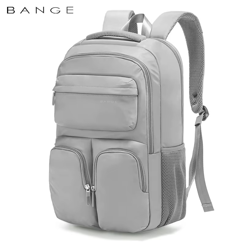 Bange 1807 Polyester Unisex Travel Backpacks Laptop Waterproof Grey