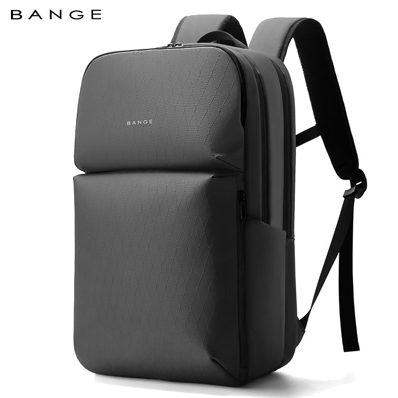 BANGE New  Large Capacity Daily 15.6inch Light Waterproof Business Laptop Men Backpack 3065 Grey