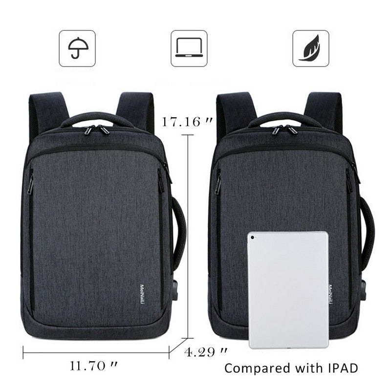 Meinaili 023 – 15.6" Laptop Backpack (Black)
